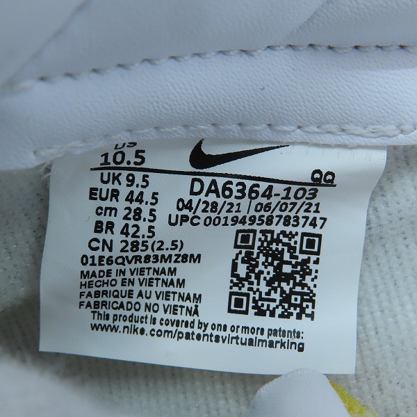 実際に弊社で買取させて頂いたNIKE/ナイキ BLAZER LOW '77 VNTG/ブレーザー ロー '77 ビンテージ DA6364-103 28.5の画像 5枚目