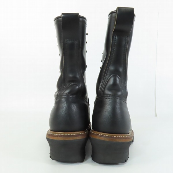 実際に弊社で買取させて頂いたRED WING/レッドウィング 13ホール レザー ロガーブーツ/7Dの画像 1枚目