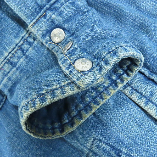 実際に弊社で買取させて頂いた【難有】BLUE BLUE/ブルーブルー 内キルティング デニムジャケット/2の画像 5枚目