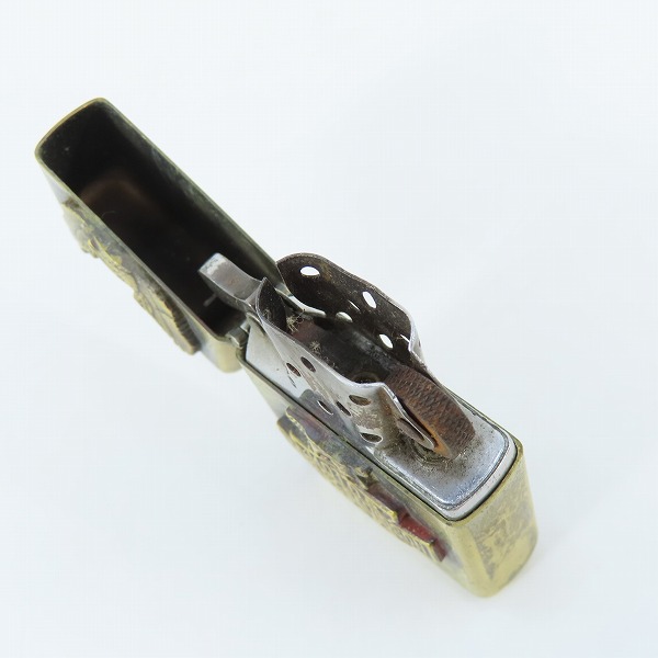 実際に弊社で買取させて頂いたZIPPO/ジッポー HARLEY-DAVIDSON/ハーレーダビッドソン イーグル メタル貼り 94年製の画像 4枚目