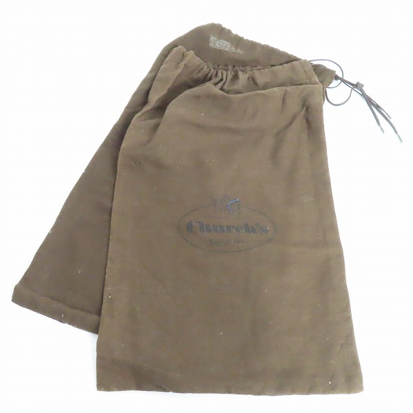 実際に弊社で買取させて頂いたChurch’s/チャーチ SHANNON シャノン レザープレーントゥシューズ ブラック 60Fの画像 7枚目