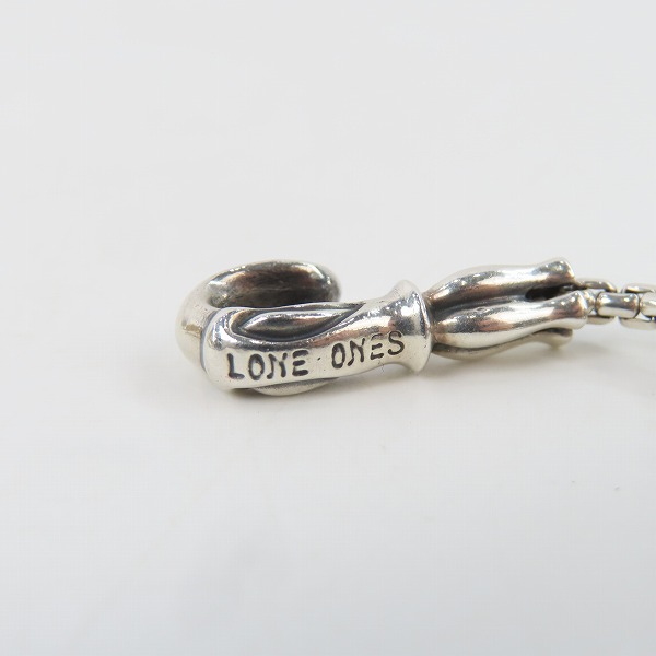 実際に弊社で買取させて頂いたLONE ONES/ロンワンズ MFフックボックスチェーンネックレス 18インチの画像 4枚目