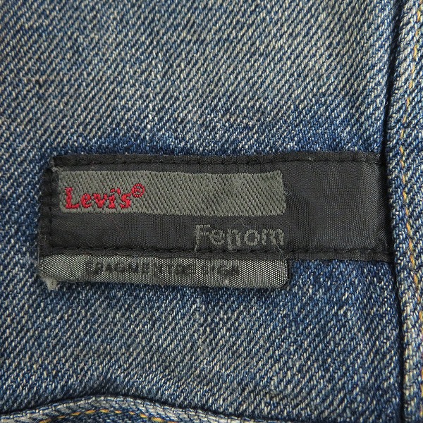 実際に弊社で買取させて頂いたLevi`s Fenom/リーバイスフェノム ニット切替 トラッカーデニムジャケット FMJ13-0001/Lの画像 4枚目