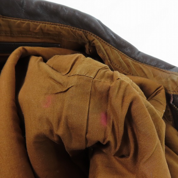 実際に弊社で買取させて頂いたBUZZ RICKSON'S/バズリクソンズ A-2 フライトジャケット 30-1415/38の画像 6枚目