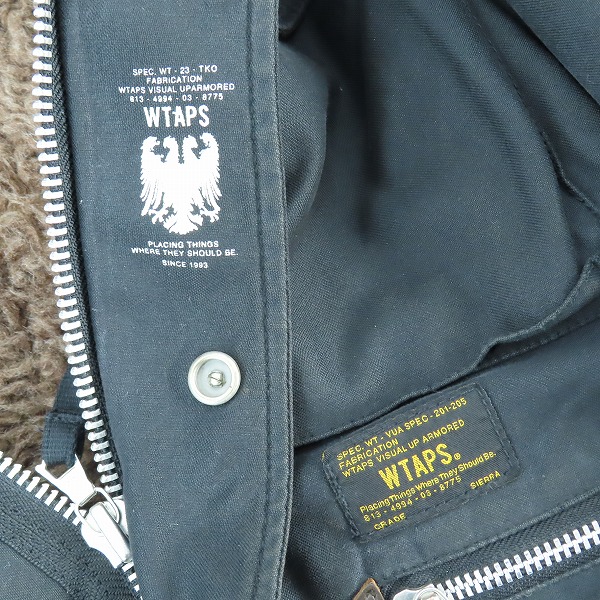 実際に弊社で買取させて頂いたWTAPS/ダブルタップス 14AW SNEAK M-65 ミリタリー ジャケット 142GWDT-JKM01S/1の画像 4枚目