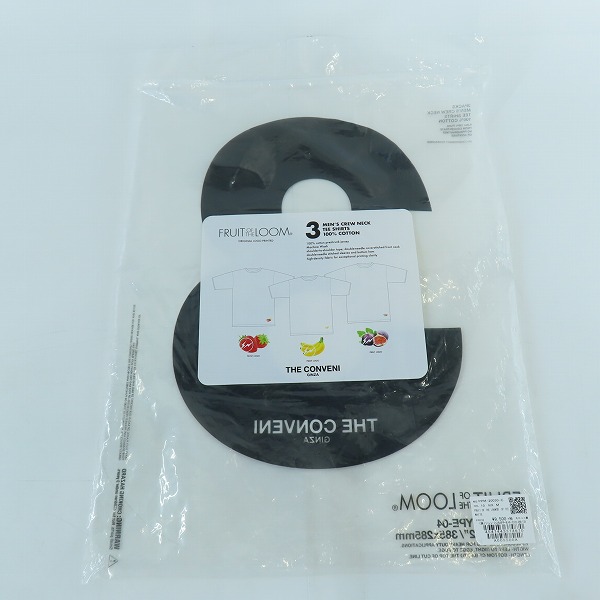 実際に弊社で買取させて頂いた(2)FRAGMENT DESIGN/フラグメントデザイン THE CONVENI GINZA ザコンビニ FRUIT OF THE LOOM 3P TEE/ホワイトの画像 4枚目