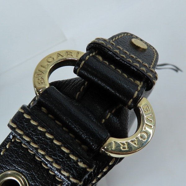 実際に弊社で買取させて頂いたBVLGARI/ブルガリ ABELEL レザー ショルダーバッグ/ワンショルダーの画像 7枚目