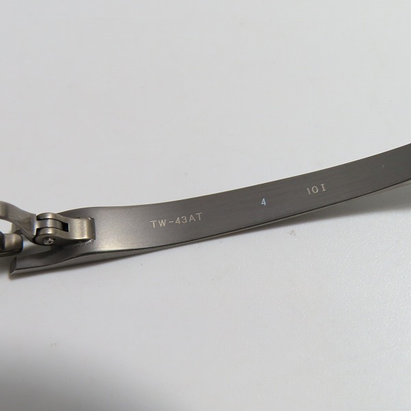 実際に弊社で買取させて頂いた999.9/フォーナインズ TITANIUM 度入り眼鏡/メガネフレーム/アイウェア TW-43ATの画像 5枚目