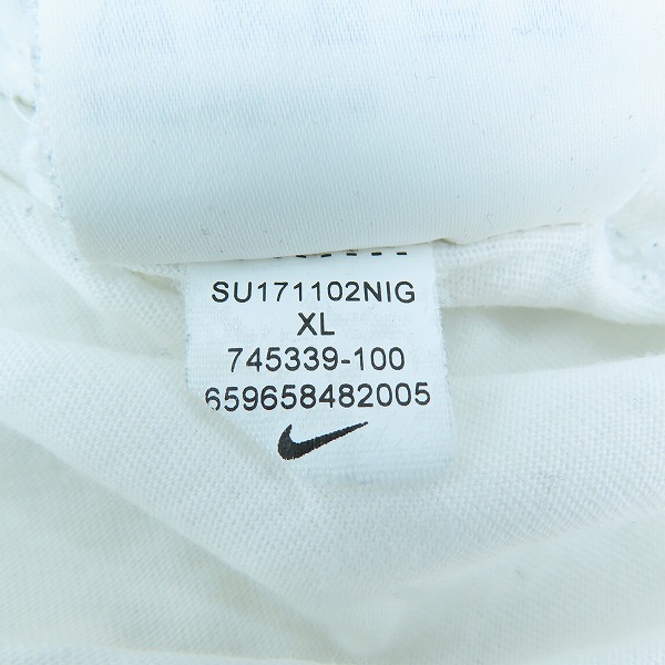 実際に弊社で買取させて頂いたNIKE×fragment design/ナイキ×フラグメントデザイン MA5 半袖Tシャツ 745339-100 XLの画像 5枚目
