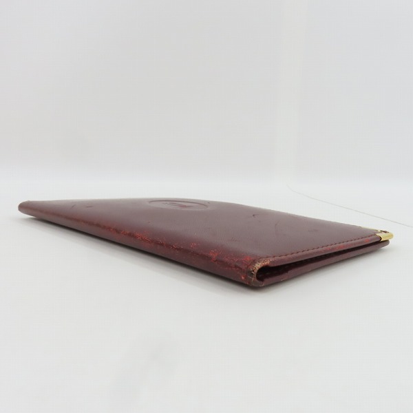 実際に弊社で買取させて頂いたCartier/カルティエ マストライン レザー 二つ折り 財布/ウォレットの画像 2枚目