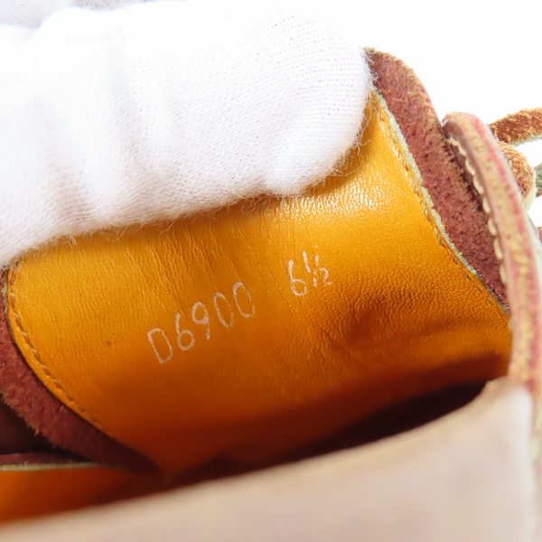 実際に弊社で買取させて頂いたDANNER/ダナー デッキシューズ/レザーシューズ D6900 /6.5の画像 5枚目