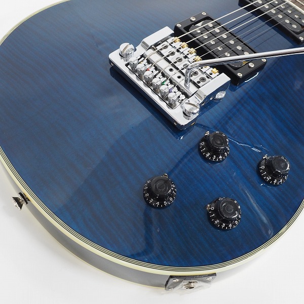 実際に弊社で買取させて頂いた★Burny by FERNANDES/バーニー RLC-58K レスポールタイプ アーム搭載モデル エレキギター ソフトケース付の画像 6枚目