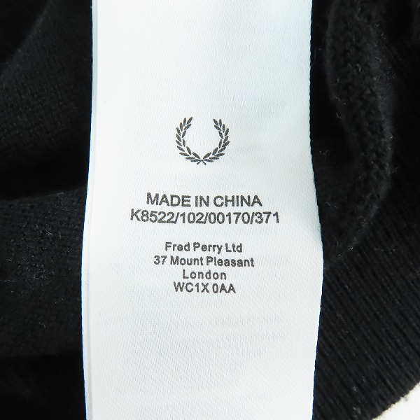 実際に弊社で買取させて頂いたFRED PERRY/フレッドペリー Vネックニット K8522/XLの画像 4枚目