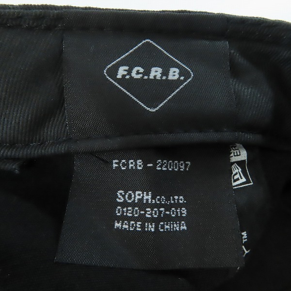 実際に弊社で買取させて頂いたF.C.Real Bristol×NEW ERA/F.Cレアルブリストル×ニューエラ  キャップ 黒 FCRB-220097の画像 4枚目