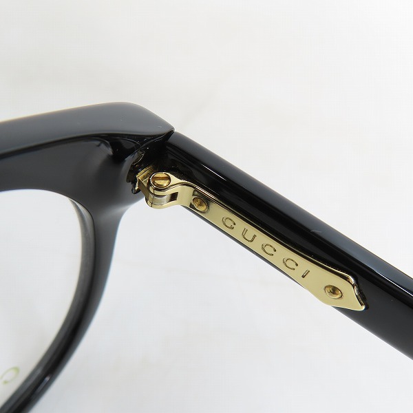 実際に弊社で買取させて頂いたGUCCI/グッチ メガネフレーム アイウェア GG0350OA-001の画像 3枚目