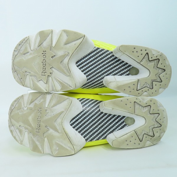 実際に弊社で買取させて頂いたReebok/リーボック INSTA PUMP FURY OB ポンプフューリー イエロー/AR1606/27.5の画像 2枚目