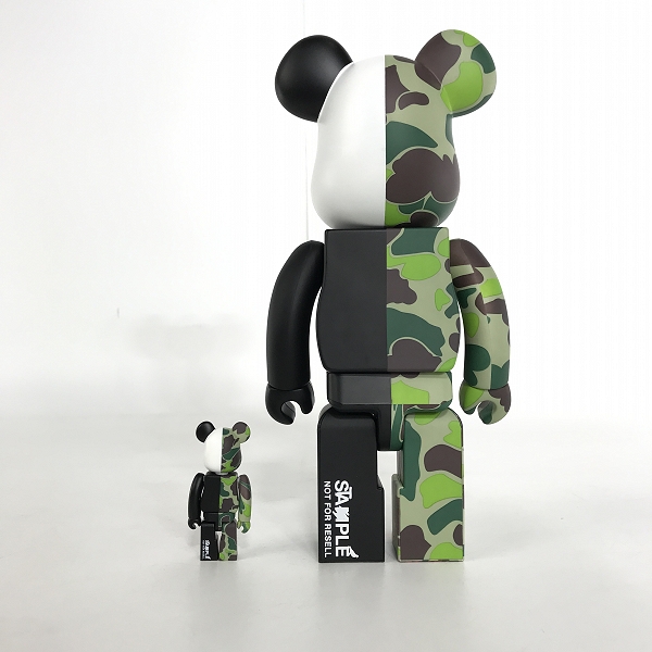 実際に弊社で買取させて頂いたMEDICOM TOY/メディコムトイ WIND AND SEA×atmos×BE@RBRICK/ウィンダンシー×アトモス×ベアブリック 100%&400%の画像 3枚目