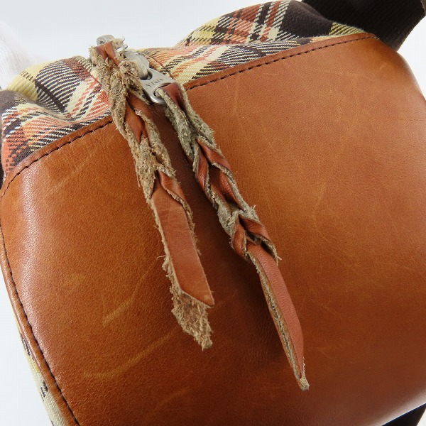 実際に弊社で買取させて頂いたPORTER×ESSENTIAL DESIGNS/ポーター×エッセンシャルデザインズ チェック柄 ショルダーバッグの画像 9枚目