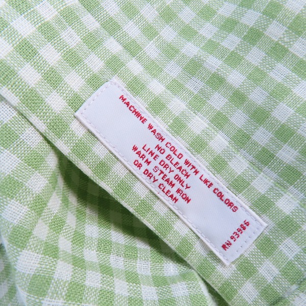 実際に弊社で買取させて頂いた【未使用】Brooks Brothers/ブルックスブラザーズ  半袖チェックシャツ/XLの画像 5枚目