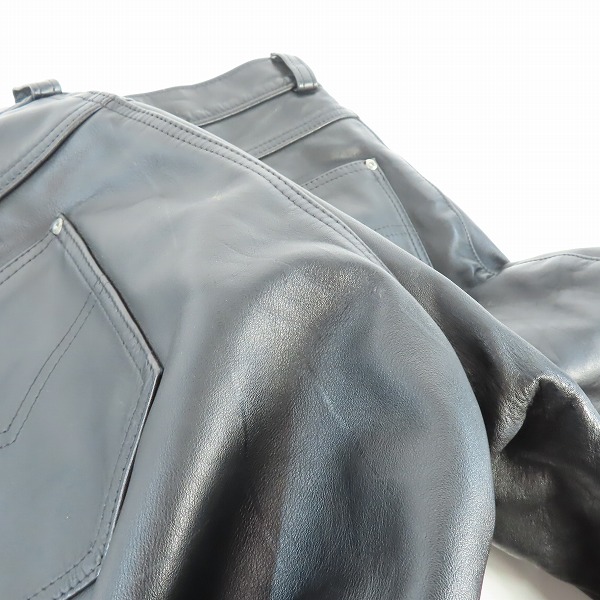 実際に弊社で買取させて頂いたSchott/ショット レザーパンツ 5017-01/34の画像 8枚目