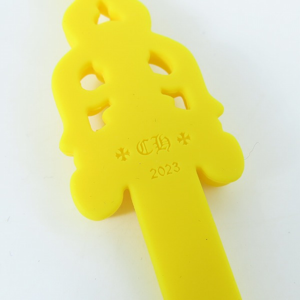 実際に弊社で買取させて頂いたCHROME HEARTS/クロムハーツ RUBBER LARGE DAGGER/ラバー ラージ ダガー ネックレス イエローの画像 4枚目