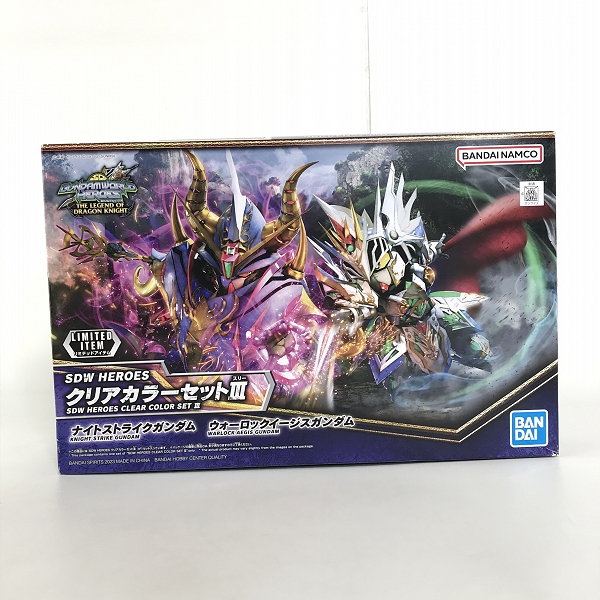 実際に弊社で買取させて頂いた【未組立】BANDAI/バンダイ GUNDAMWORLD HEROES/ガンダムワールドヒーローズ SDW HEROES クリアカラーセットⅢ
