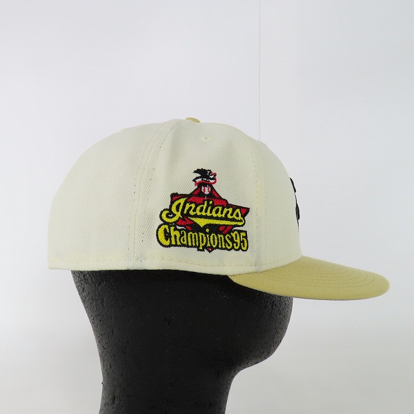 実際に弊社で買取させて頂いたNEW ERA/ニューエラ Cleveland Indians/クリーブランド インディアンス Champions95 キャップ  7-5/8の画像 4枚目
