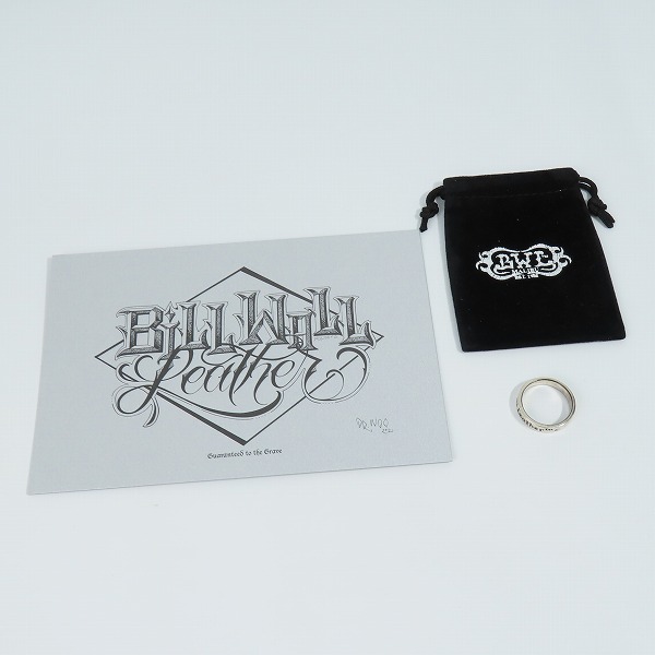 実際に弊社で買取させて頂いた【ギャラ付】BILL WALL LEATHER/BWL/ビルウォールレザー 25TH ANNIVERSARY BAND/25周年リング R404  14号の画像 8枚目