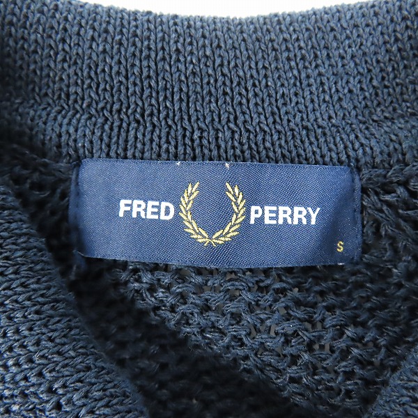 実際に弊社で買取させて頂いたFRED PERRY/フレッドペリー サマーニット ポロシャツ FZ1826/Sの画像 2枚目