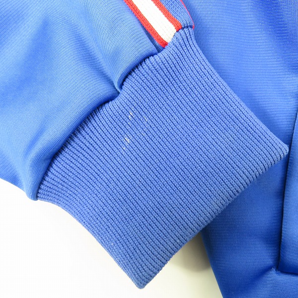 実際に弊社で買取させて頂いたadidas/アディダス 80s~90s ヴィンテージ 銀タグ トラックジャケット ブルー /Sの画像 6枚目