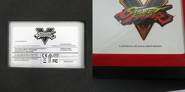 実際に弊社で買取させて頂いたMad Catz/マッドキャッツ MCS-FS-SFV-TE2P ストリートファイターV アーケード ファイトスティック TE2+ アケコン【動作未確認】の画像 4枚目