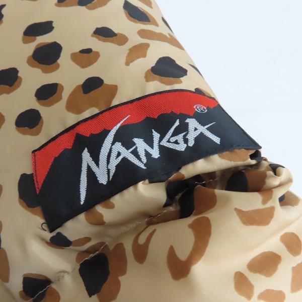 実際に弊社で買取させて頂いたWACKO MARIA × NANGA/ナンガ×ワコマリア 23AW レオパードダウンジャケット/XXLの画像 5枚目