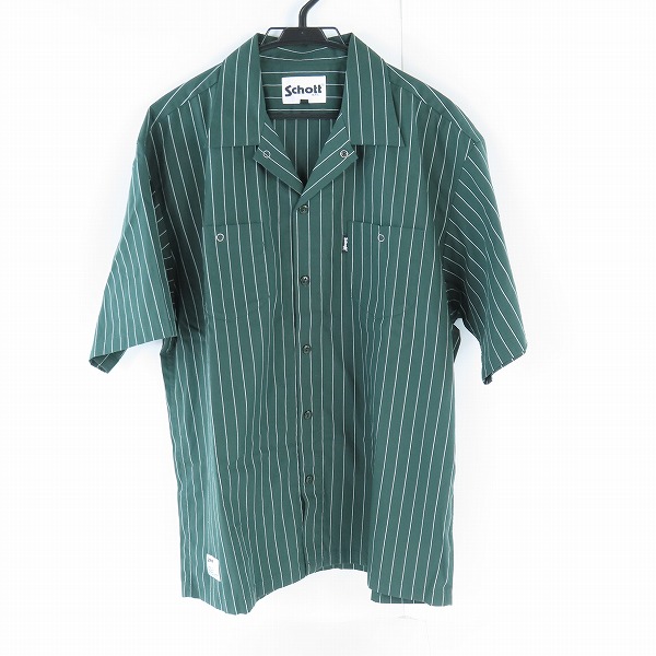 実際に弊社で買取させて頂いたSchott/ショット WORK SHIRT ストライプワークシャツ  782-3123018 XL