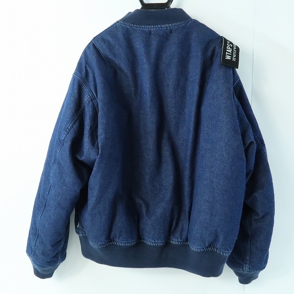 実際に弊社で買取させて頂いたWTAPS/ダブルタップス 22AW JFW-04 JACKET COTTON.DENIM INDIGO 04 デニム ブルゾン/ジャケット 222WVDT-JKM06/02の画像 1枚目