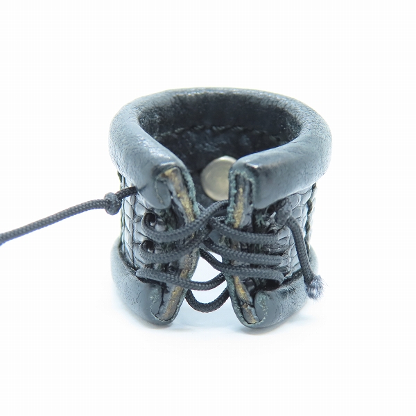 実際に弊社で買取させて頂いたTHIRTEEN DESIGNS/サーティーンデザインズ スカル レザーリング 17-19号の画像 3枚目