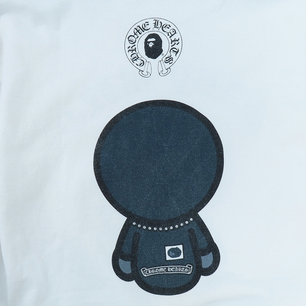 実際に弊社で買取させて頂いた【JPタグ】A BATHING APE×Chrome Hearts/アベイシングエイプ×クロムハーツ マイロ 半袖Tシャツ/Lの画像 7枚目