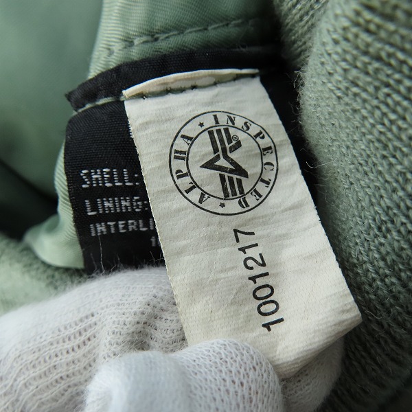 実際に弊社で買取させて頂いたALPHA INDUSTRIES×BREITLING/アルファインダストリーズ×ブライトリング 50th Anniversary フライトジャケット/Mの画像 3枚目