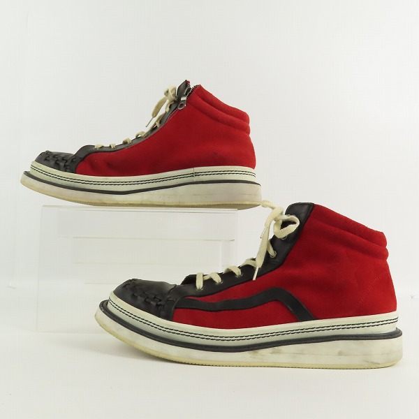 実際に弊社で買取させて頂いたglamb/グラム Horan mid sneakers ホーランミッドスニーカー/サイドジップ/GB0318-AC07/3の画像 3枚目