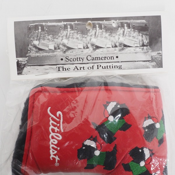 実際に弊社で買取させて頂いた【未開封】SCOTTY CAMERON/スコッティキャメロン Titleist PUTTER STUDIO 2004 ドッグホリデイ パター用ヘッドカバーの画像 3枚目