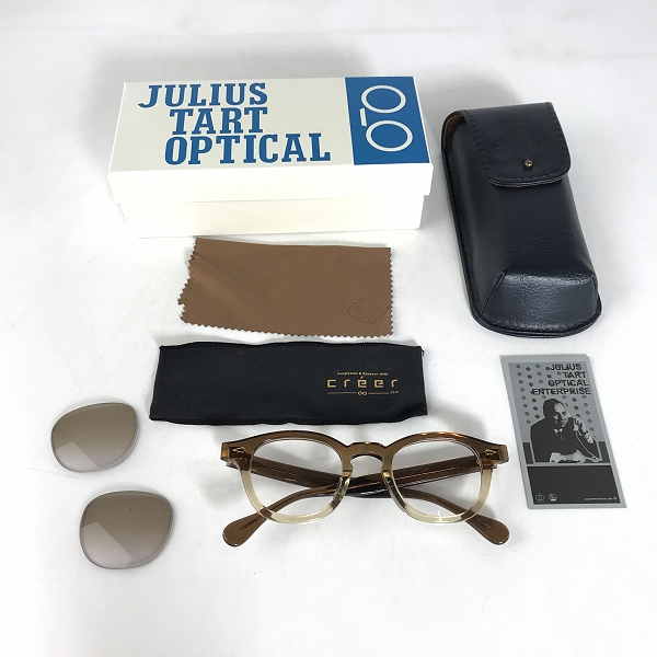 実際に弊社で買取させて頂いたJULIUS TART OPTICAL/ジュリアスタートオプティカル AR 眼鏡フレーム/アイウェア PL-102 Pの画像 9枚目