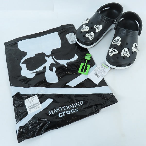 実際に弊社で買取させて頂いた【未使用】MASTERMIND×CROCS/マスターマインド×クロックス Classic Crog シューズ 208211-066/9の画像 7枚目