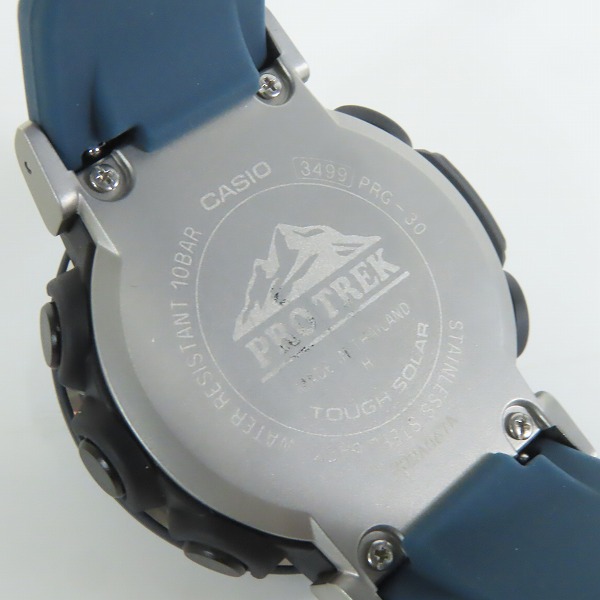 実際に弊社で買取させて頂いた【保証期間内】CASIO/カシオ PROTREK/プロトレック ソーラー/デジタル腕時計 PRG-30-2JFの画像 3枚目
