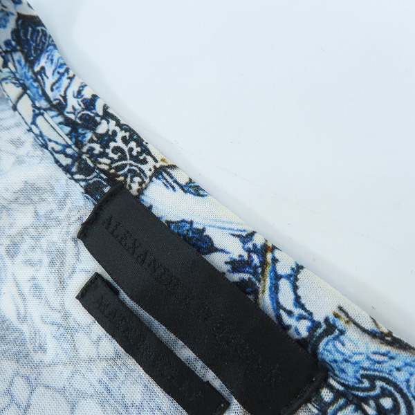 実際に弊社で買取させて頂いたAlexander McQueen/アレキサンダーマックイーン スカル/総柄 ロングスリーブ/ロングTシャツ/Sの画像 5枚目