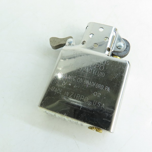 実際に弊社で買取させて頂いたZIPPO/ジッポー ZERO HALLIBURTON ゼロハリバートン 02年製の画像 5枚目