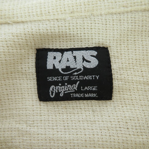 実際に弊社で買取させて頂いたRATS/ラッツ コットン 長袖 シャツ/Lの画像 2枚目