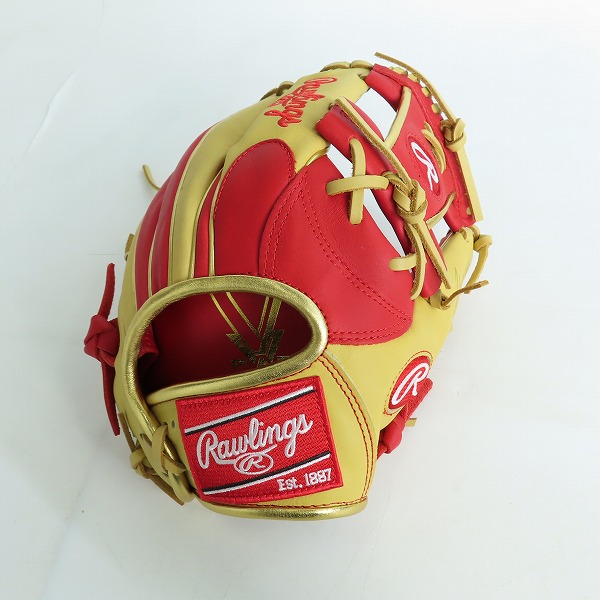 実際に弊社で買取させて頂いたRawlings/ローリングス HYPER TECH COLOR SYNC 軟式/内野手/右投げ用 グローブ GR4HTCN62の画像 3枚目