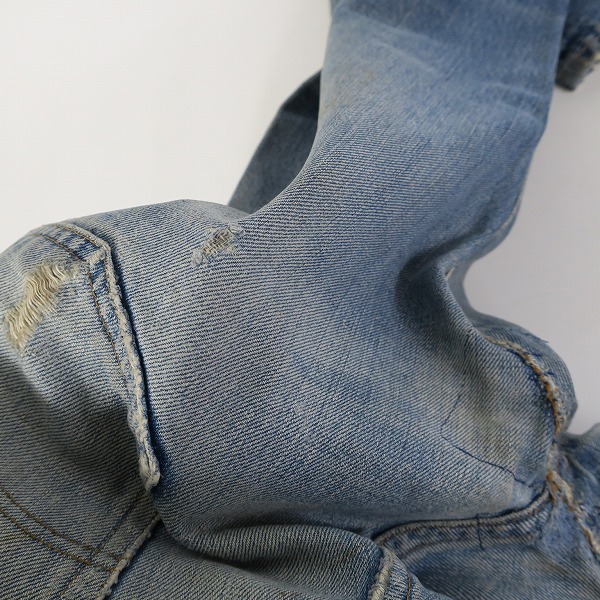 実際に弊社で買取させて頂いた【難あり】LEVI'S/リーバイス ヴィンテージ 501 刻印8 セルビッジ シングルステッチ ボタンフライ デニムパンツ の画像 6枚目