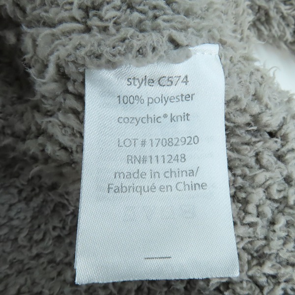 実際に弊社で買取させて頂いたBAREFOOT DREAMS×RonHerman/ベアフットドリームス×ロンハーマン ボア ジップアップパーカー C574/Ｍの画像 3枚目