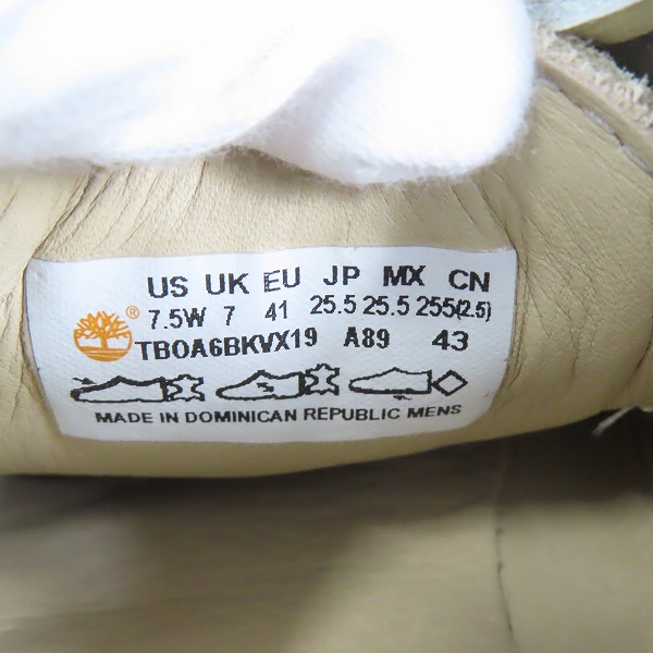 実際に弊社で買取させて頂いたTimberland × nonnative/ティンバーランド ×ノンネイティブ 24SS 3EYE CLASSIC “TAUPE”モカシンシューズ NN-F4451/7.5の画像 5枚目