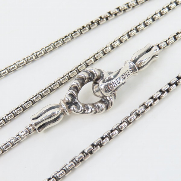 実際に弊社で買取させて頂いたLONE ONES/ロンワンズ MFフックボックスチェーンネックレス 18インチ